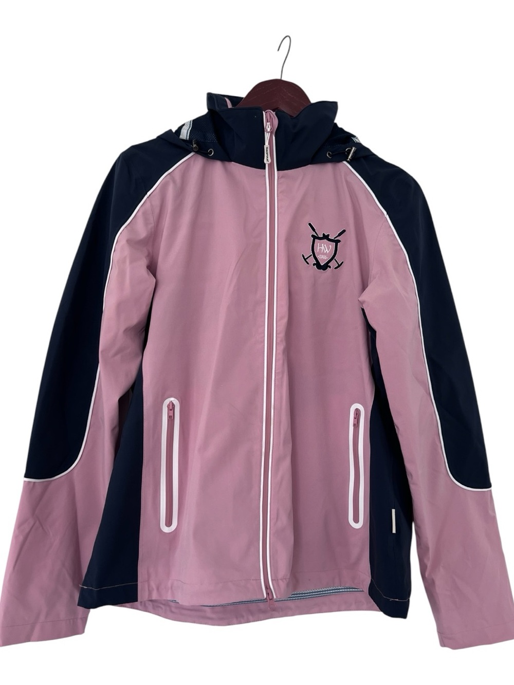 Horseware | Pink & Navy Hooded Windbreaker Jacket